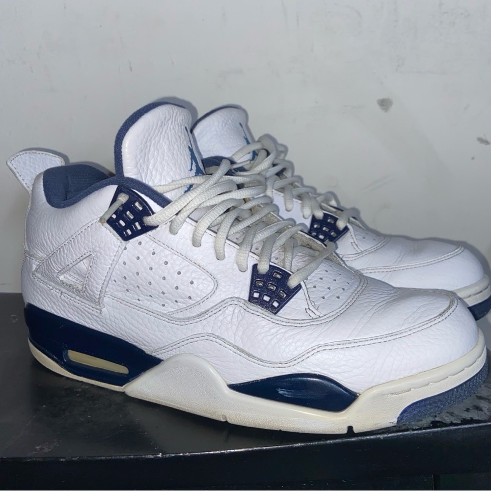 Jordan 4 retro columbia white legend blue men’s sz 10